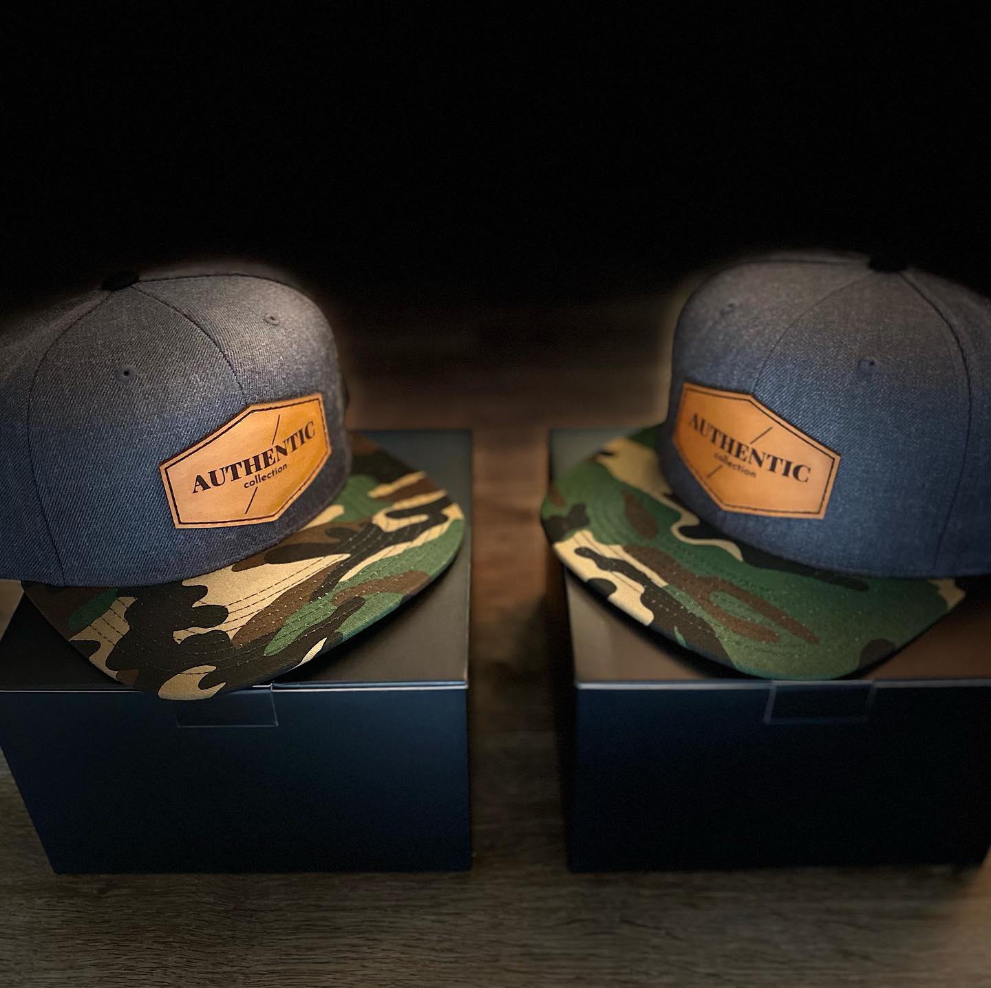 Core Camo Leather Patch Snapback image 2