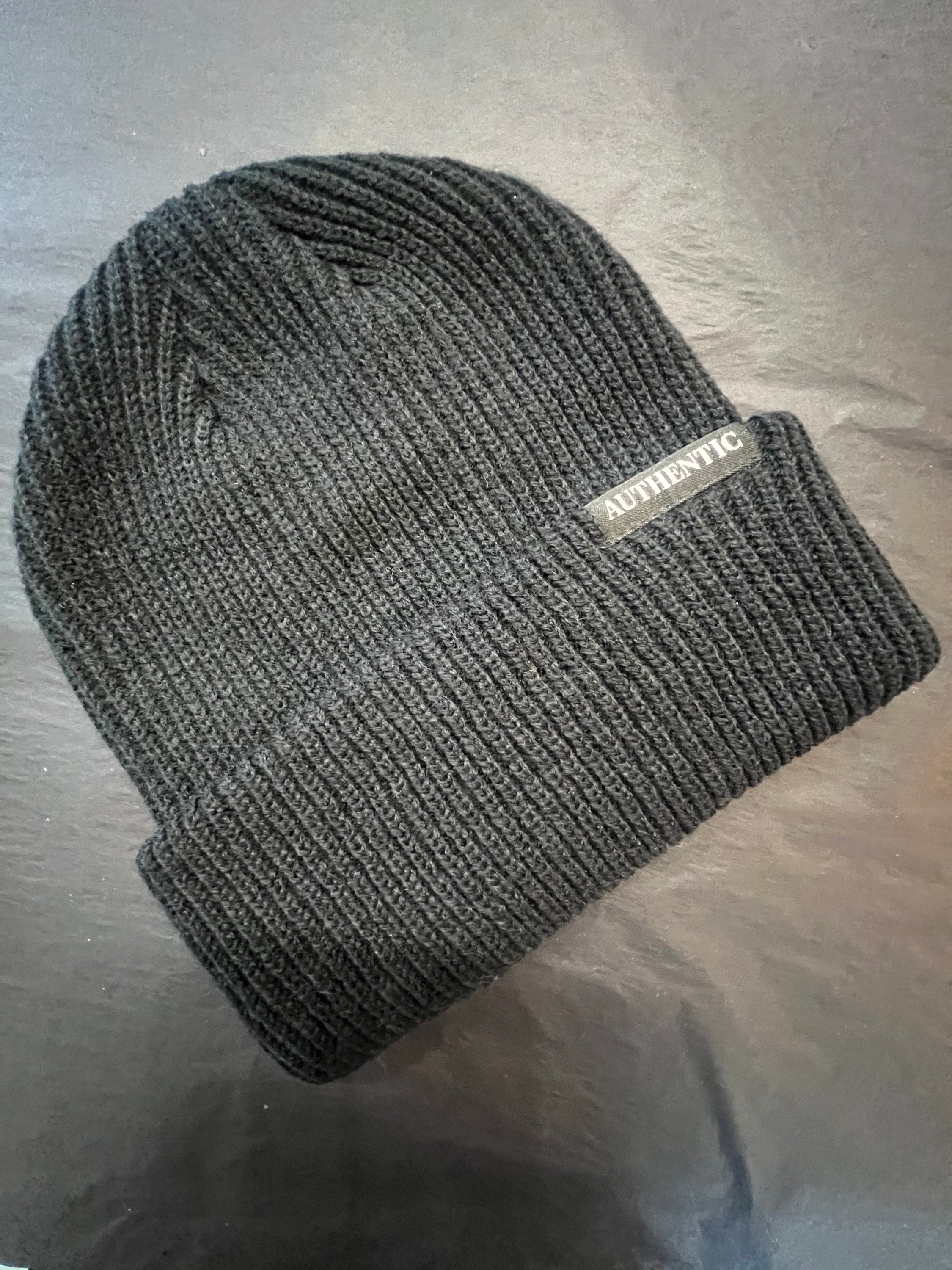 Black Waffle Beanie image 0