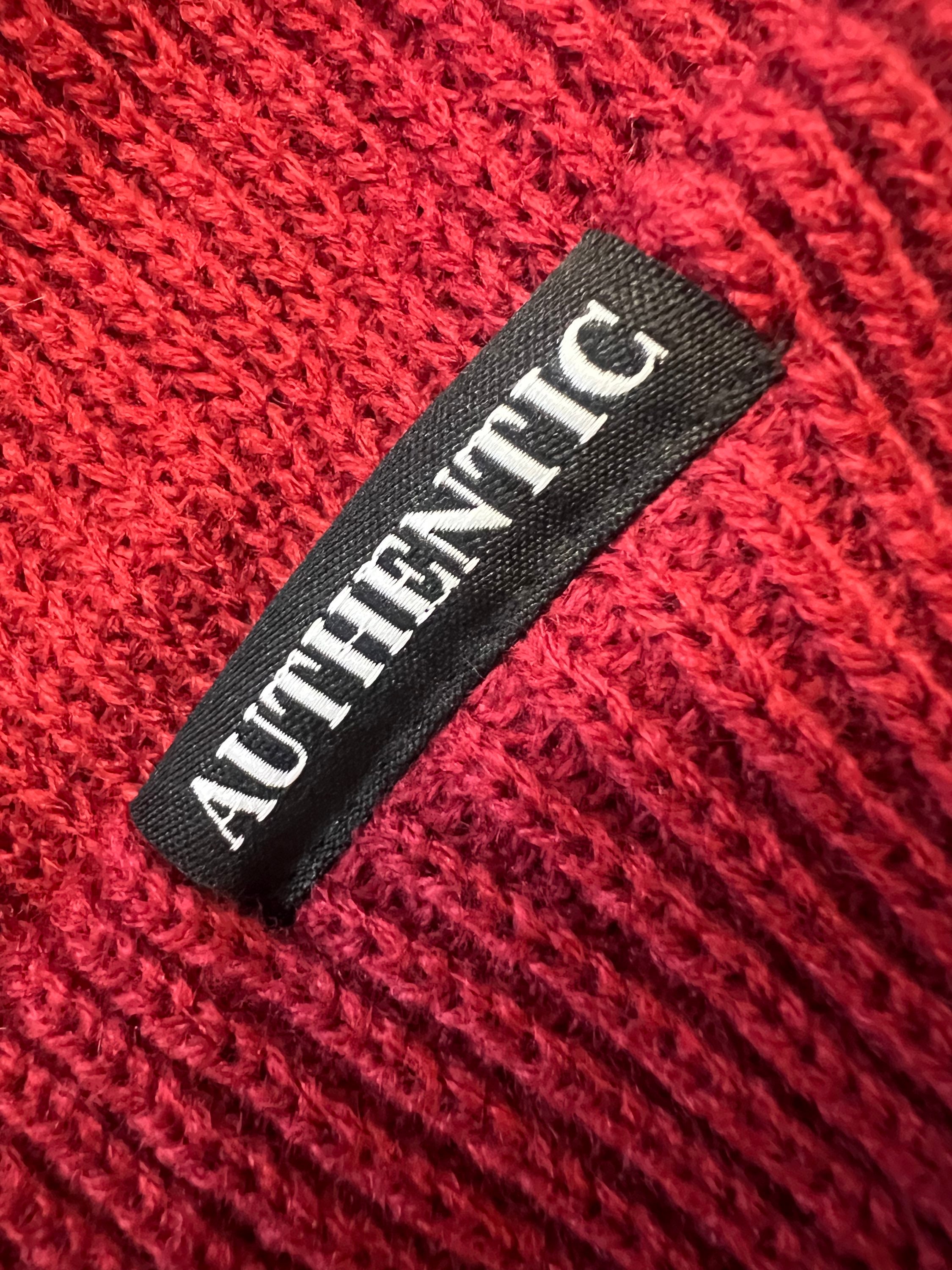 Maroon Waffle Beanie image 1